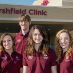 UW-Eau Claire students fill their service learning requirement in a variety of ways, such as volunteering at Marshfield Clinic.