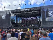 Mavis Staples played on the Eaux Claires festival’s largest stage, Lake Eaux Lune, as crowds started to swell early Saturday afternoon (Aug. 13)