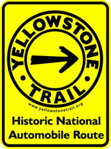 Modern Yellowstone Trail highway sign appearing across the country. (Courtesy of the Modern Yellowstone Trail Association) 