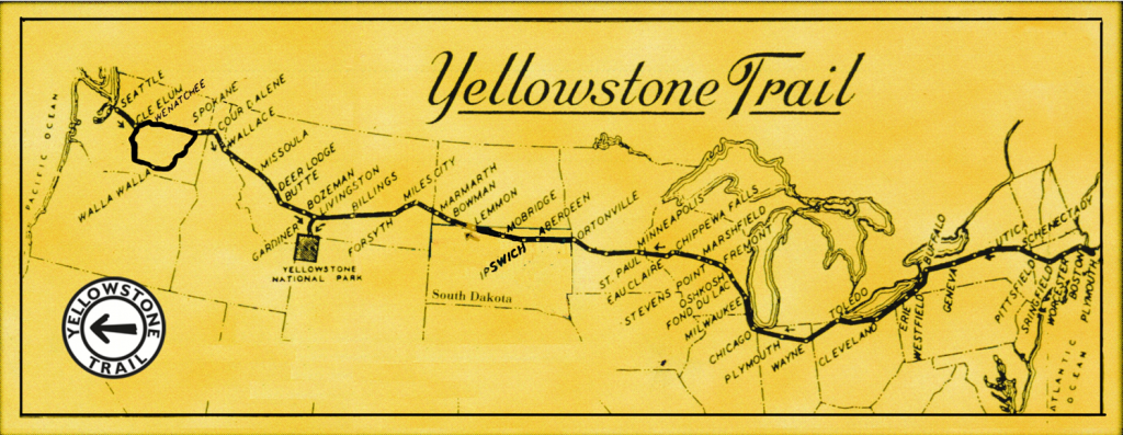 The Yellowstone Trail from Plymouth Rock to Puget Sound. (John W. Ridge adaptation) 